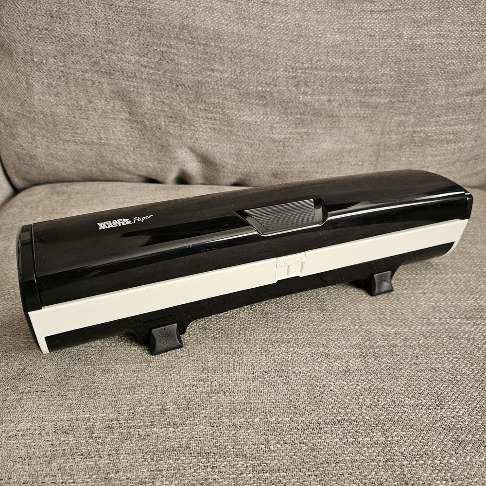 Wrap Master Paper Dispenser Cutter Black White
